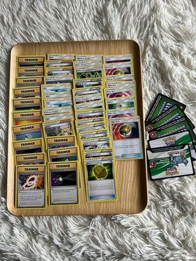 50 Trainer Card Lot, with 5 online code cards - Yellow, Blue, Red Trainer Cards